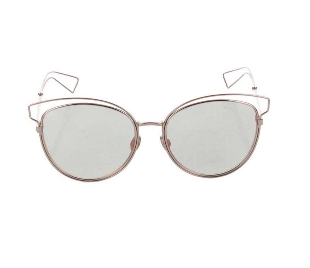 Christian Dior Sideral2 Mirrored Lenses Cat-Eye Sunglasses With Case